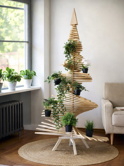 Grand sapin en bois